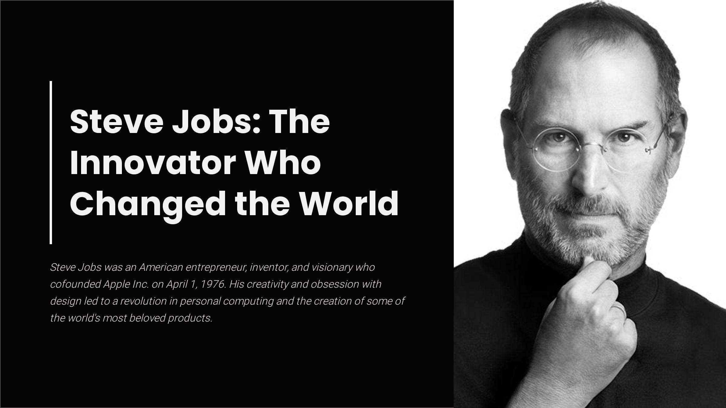 About Steve Jobs